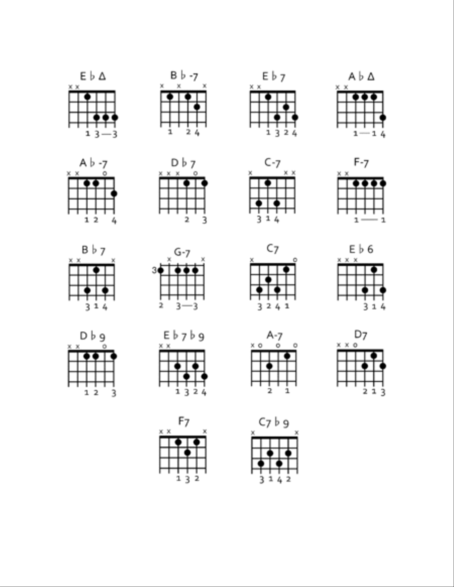 Misty Misty Guitar Tablature scores gallery preview page 4