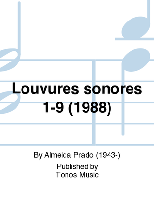 Book cover for Louvures sonores 1-9 (1988)