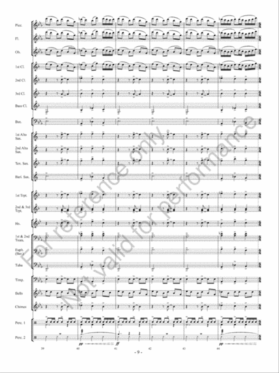 Sparkling Lights Concert Band scores gallery preview page 10