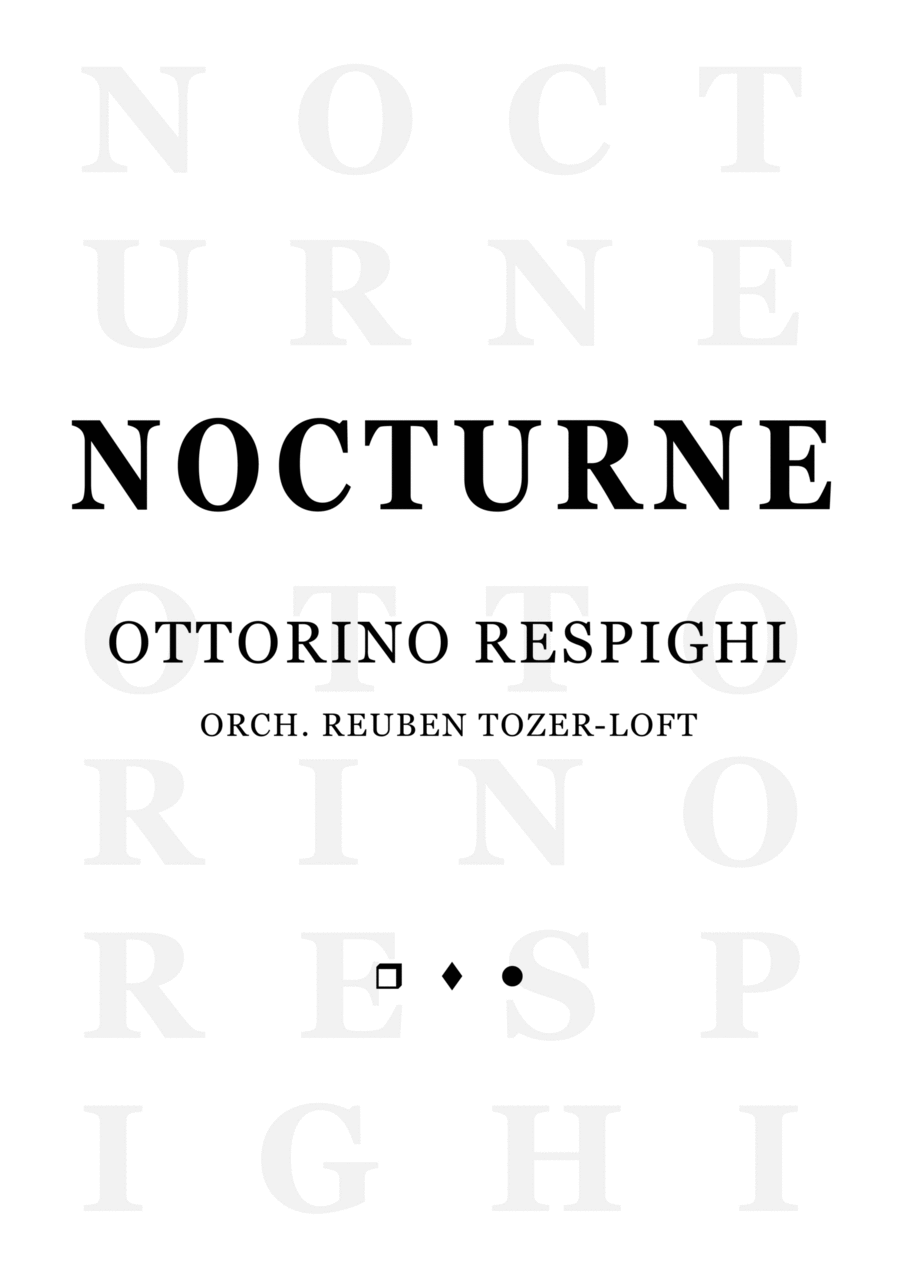 Nocturne Nocturne Full Orchestra scores gallery preview page 1