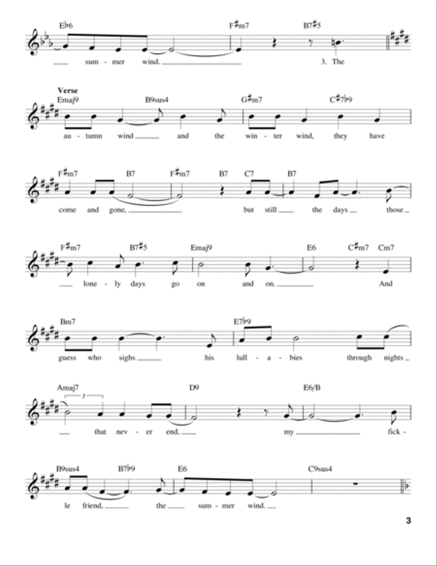 Summer Wind Voice scores gallery preview page 3