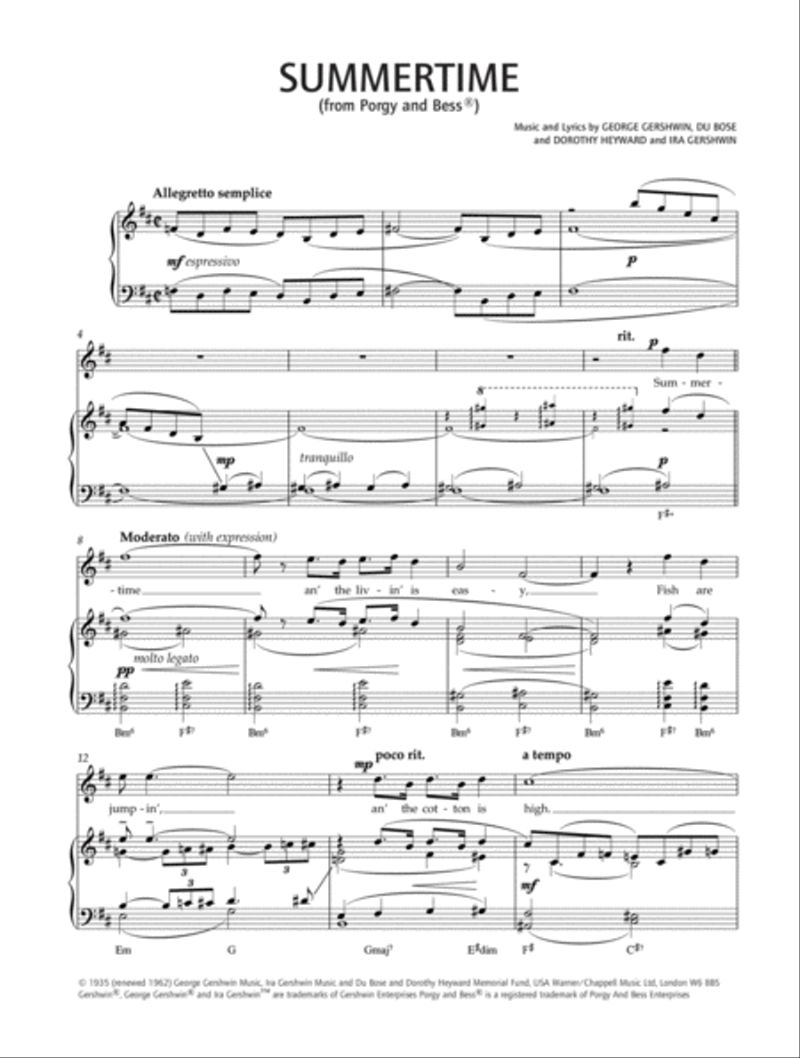 Summertime (from Porgy and Bess) Small Ensemble scores gallery preview page 2