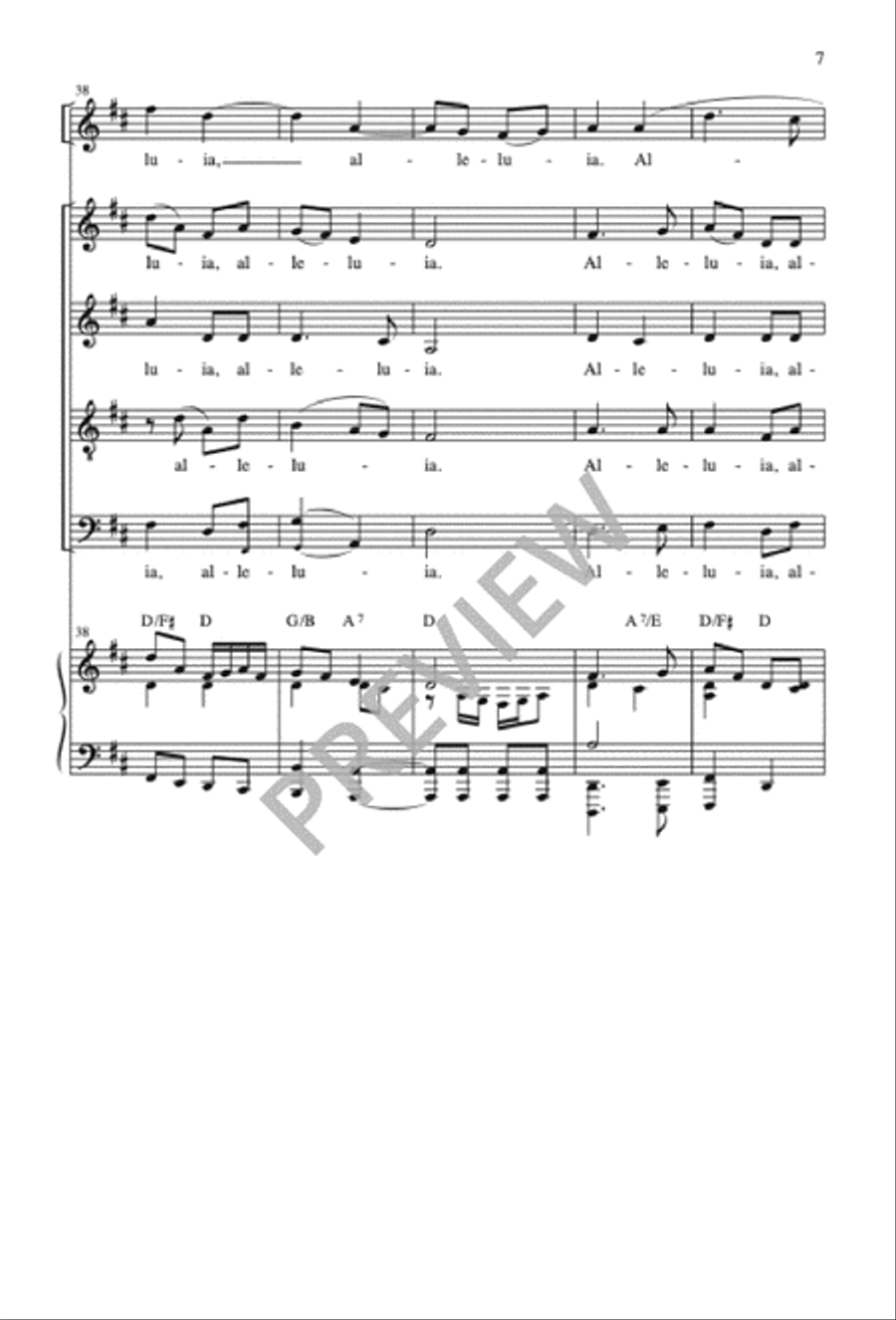 Franciscan Alleluia Franciscan Alleluia 4-Part scores gallery preview page 8