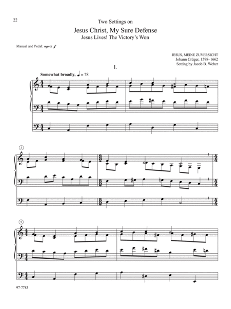 Soli Deo Gloria: Eight Distinctive Chorale Preludes for Every Organist, Set 4 Organ scores gallery preview page 9
