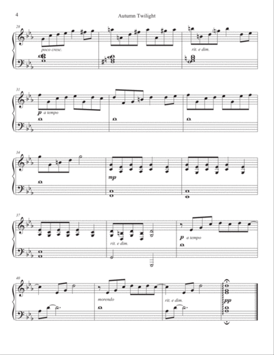 Musings in November Piano Book Piano Solo scores gallery preview page 4