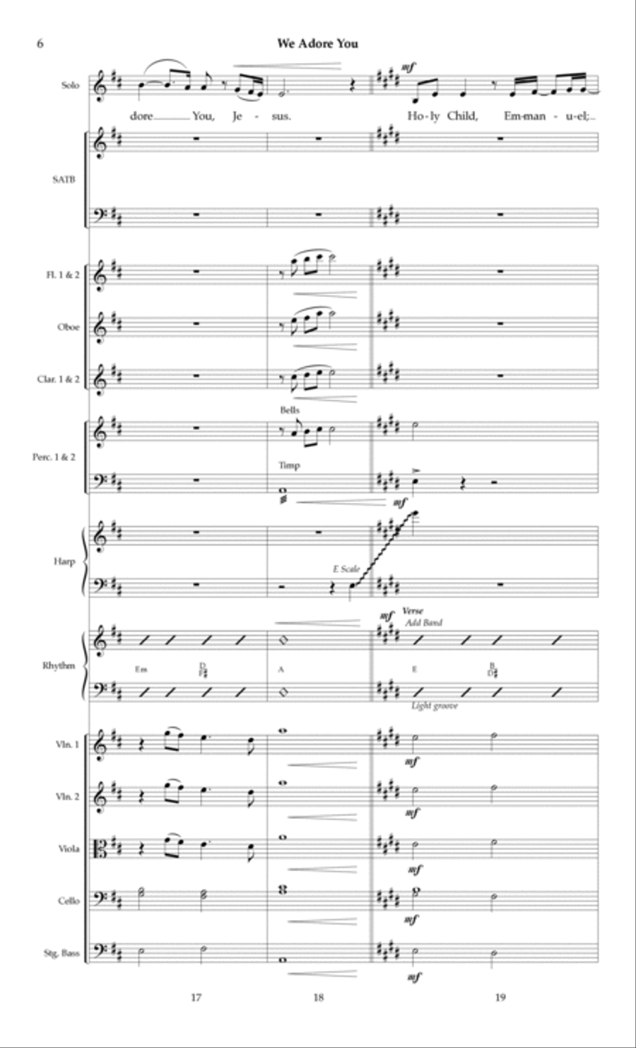 We Adore You - Full Score Choir scores gallery preview page 6