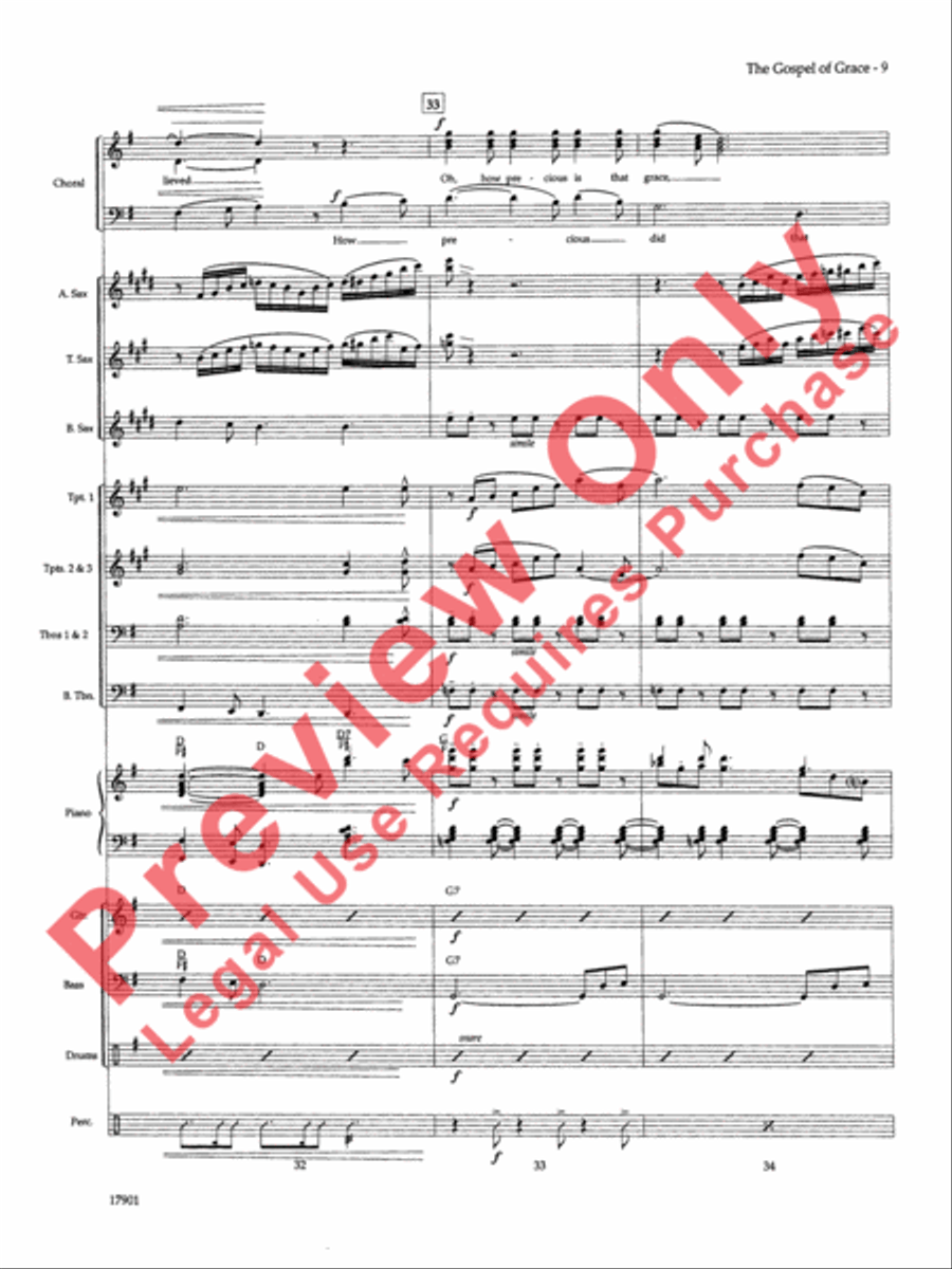 The Gospel of Grace The Gospel of Grace Choir scores gallery preview page 10