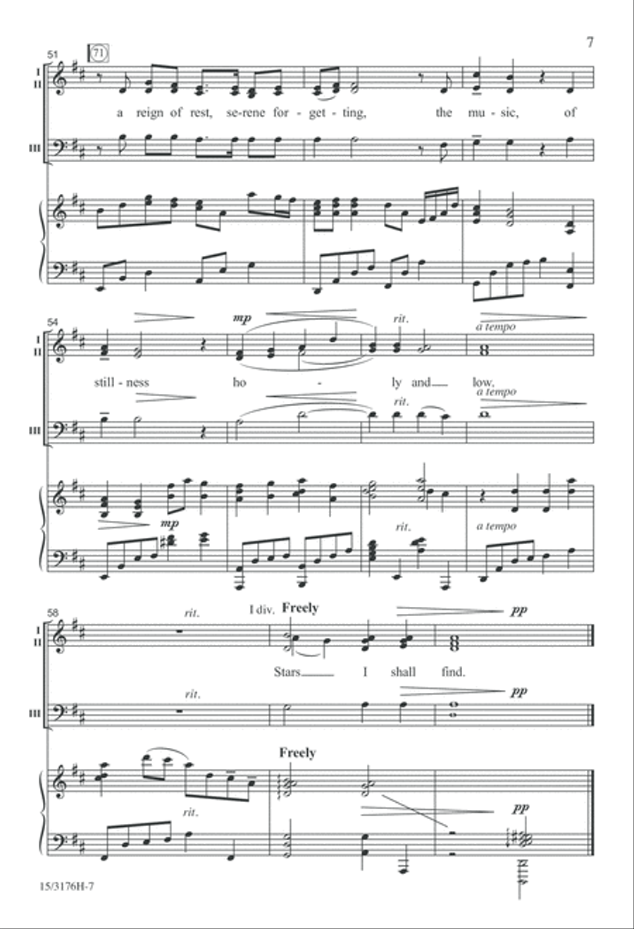 Stars I Shall Find 3-Part scores gallery preview page 7