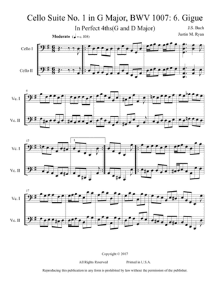 Cello Suite No. 1, BWV 1007: 6. Gigue