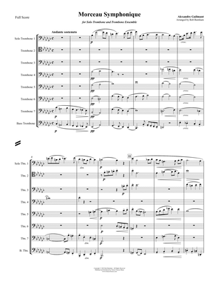 Morceau Symphonique for Solo Trombone and Trombone Ensemble