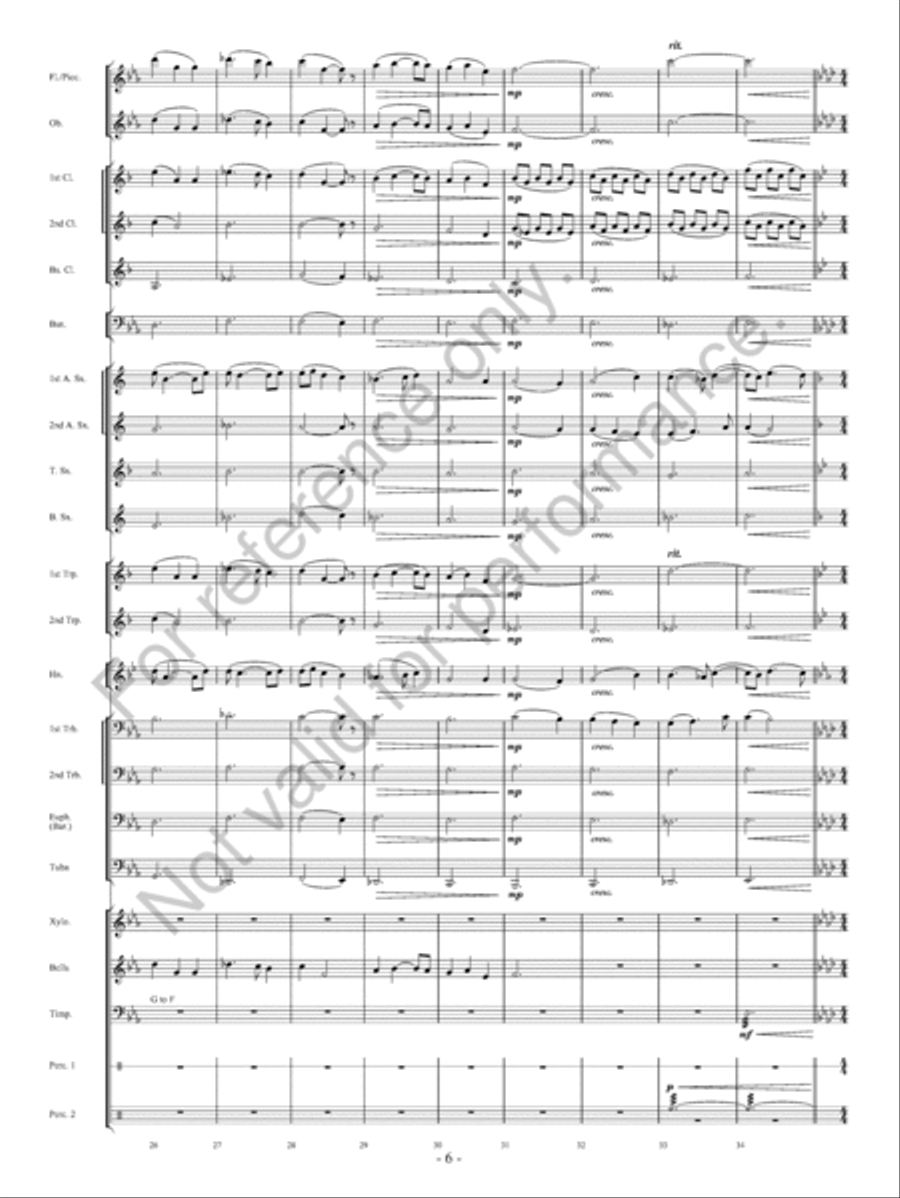 On The Banks… Concert Band scores gallery preview page 7