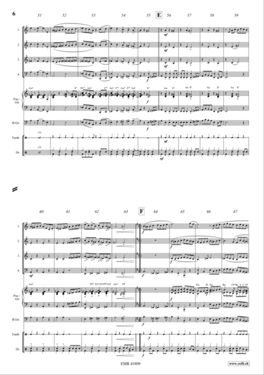 Fascinatin' Gospels Fascinatin' Gospels Bass Guitar scores gallery preview page 6