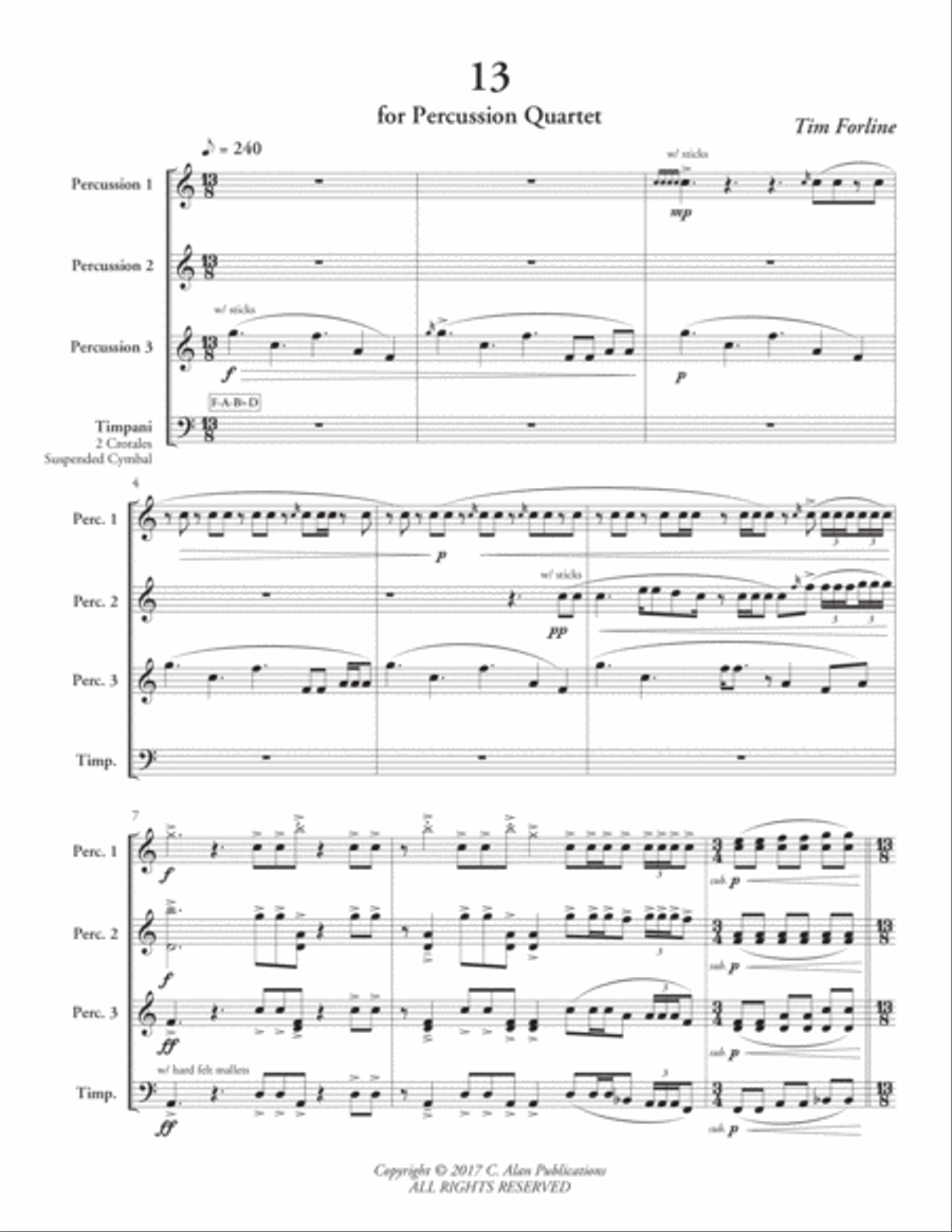 13 Percussion Ensemble scores gallery preview page 2