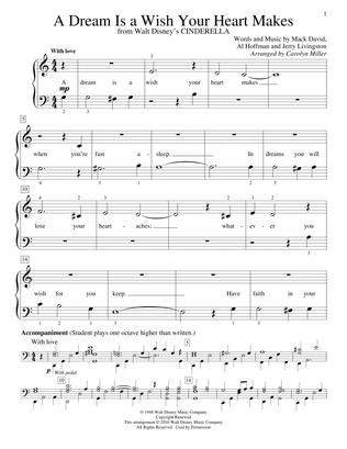 A Dream Is A Wish Your Heart Makes (from Cinderella) (arr. Carolyn Miller)