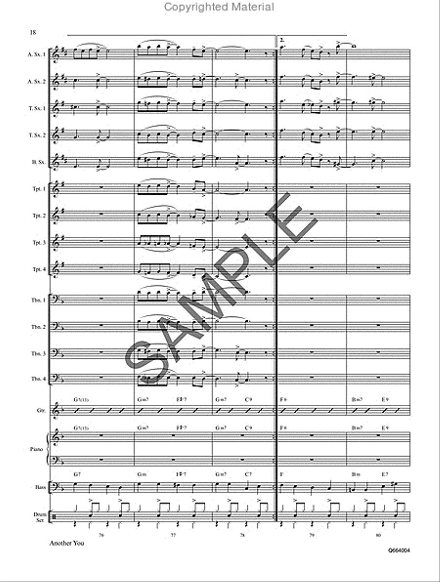 Another You Jazz Ensemble scores gallery preview page 19