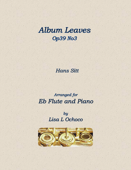 Album Leaves Op39 No3 for Eb Flute and Piano image number null