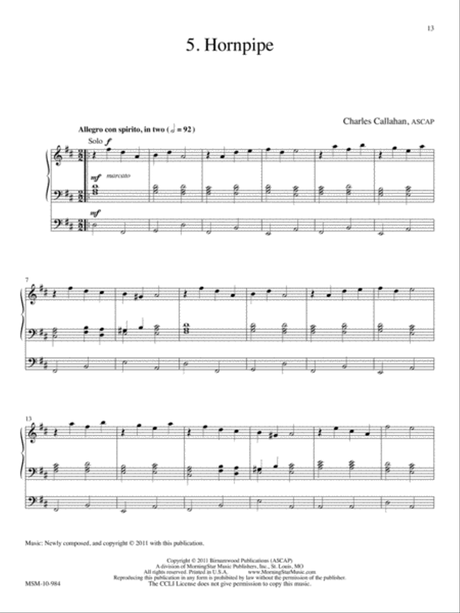 Suite in Classic Style Suite in Classic Style Organ scores gallery preview page 6