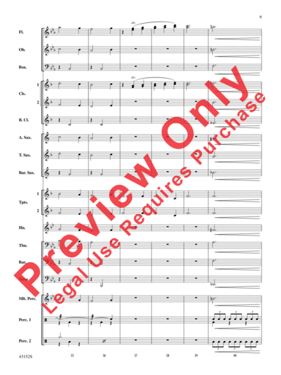 The Kings of Swing Concert Band scores gallery preview page 14