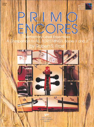 Book cover for Primo Encores - Viola