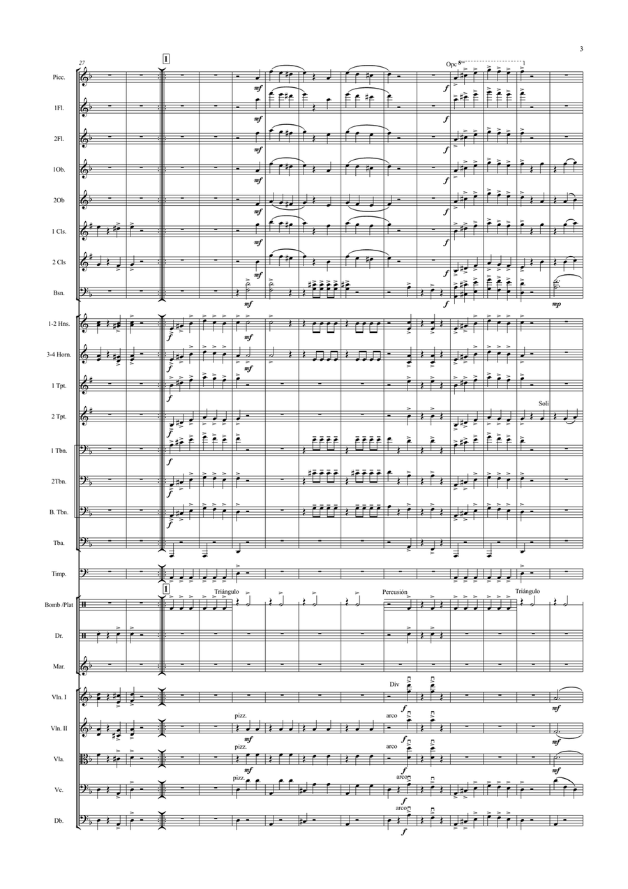 Dios nunca Muere Full Orchestra scores gallery preview page 3
