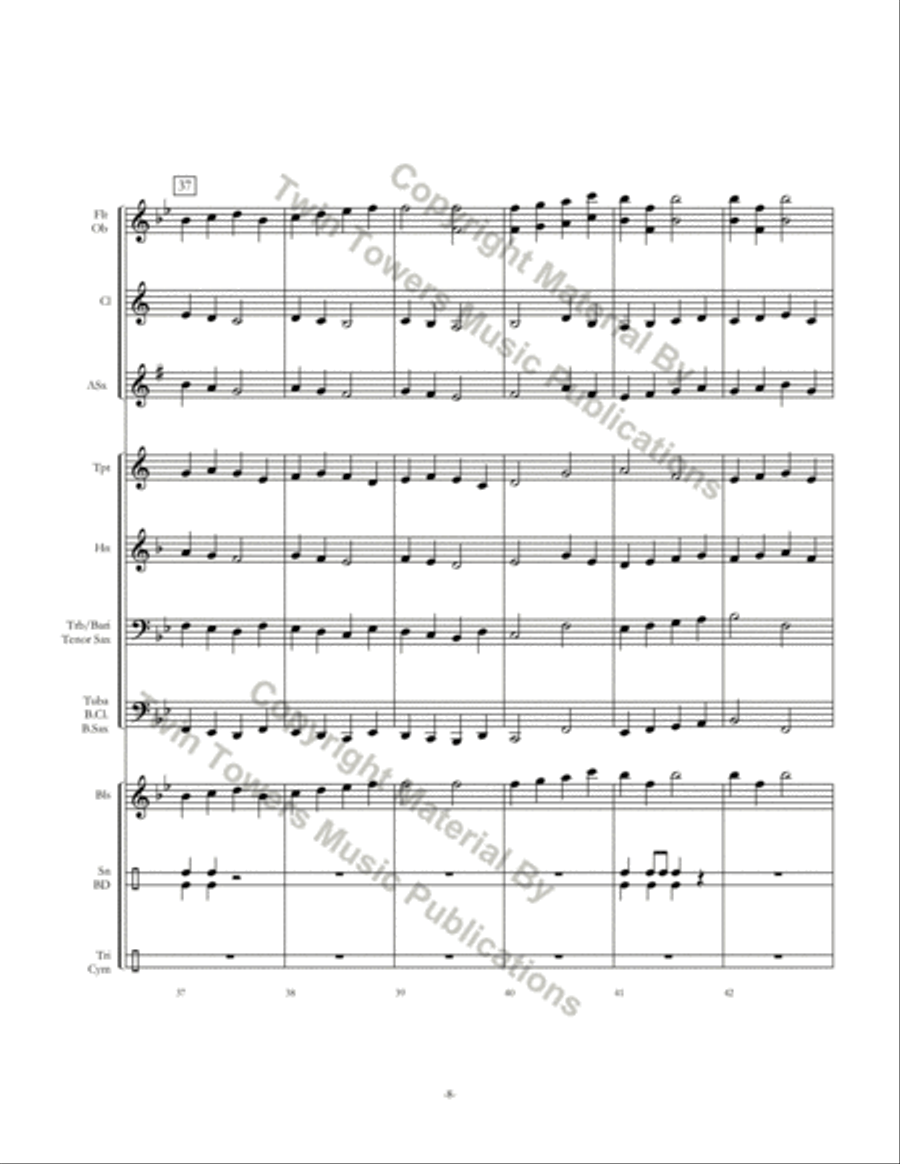 Surprise Variations Surprise Variations Concert Band scores gallery preview page 9