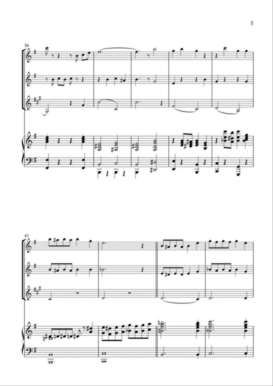 Sweet Child B-Flat Clarinet scores gallery preview page 5