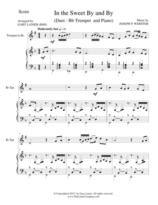 Book cover for IN THE SWEET BY AND BY (Duet – Bb Trumpet and Piano/Score and Parts)