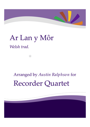 Book cover for Ar Lan y Mor (By The Sea) - recorder quartet