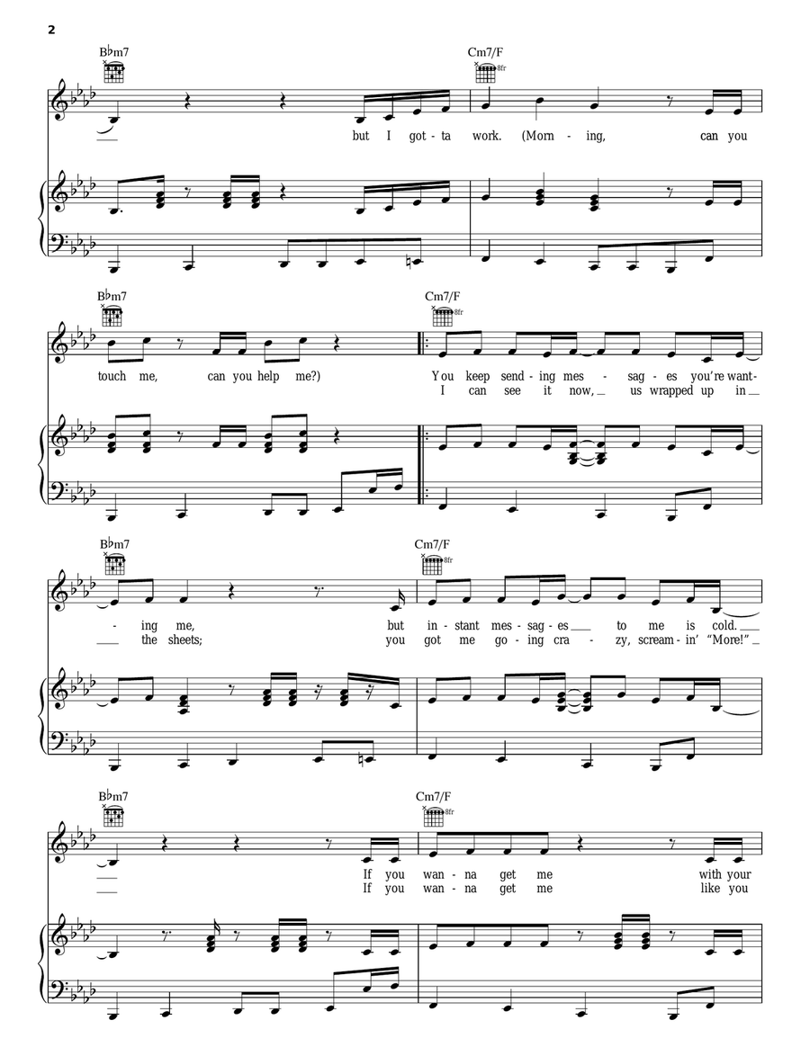 Till The Morning Till The Morning Piano, Vocal, Guitar scores gallery preview page 2