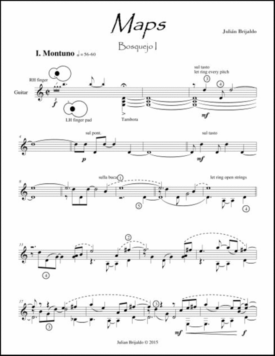 Maps Guitar Solo scores gallery preview page 4