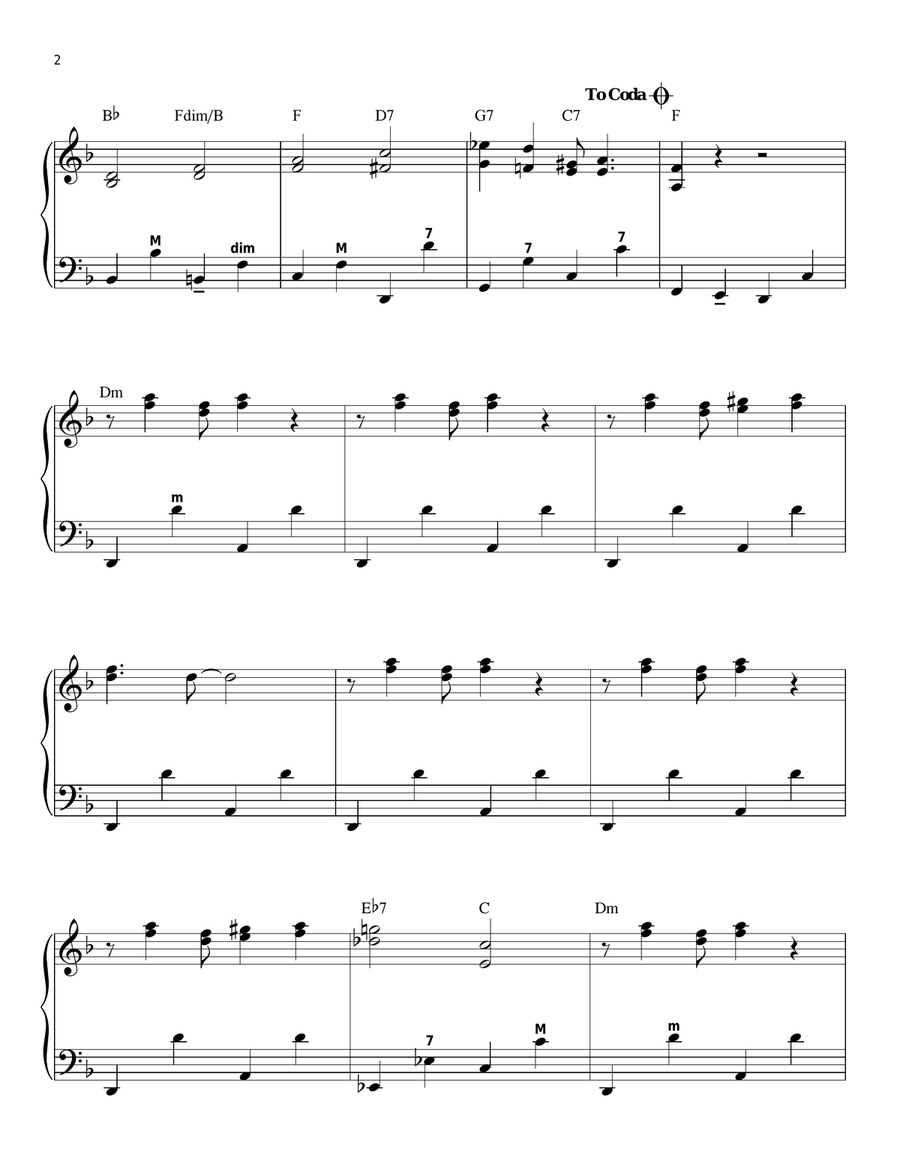 Cantina Band (from Star Wars: A New Hope) Piano scores gallery preview page 2