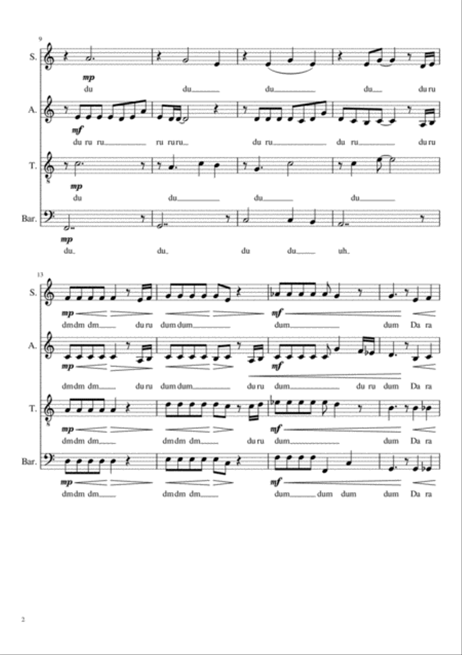 One Summer's Day One Summer's Day 4-Part scores gallery preview page 2