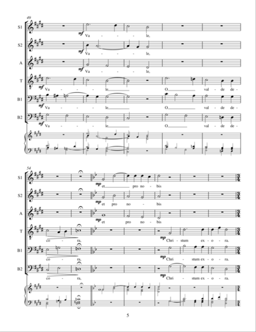 Ave Regina caelorum A Cappella scores gallery preview page 4