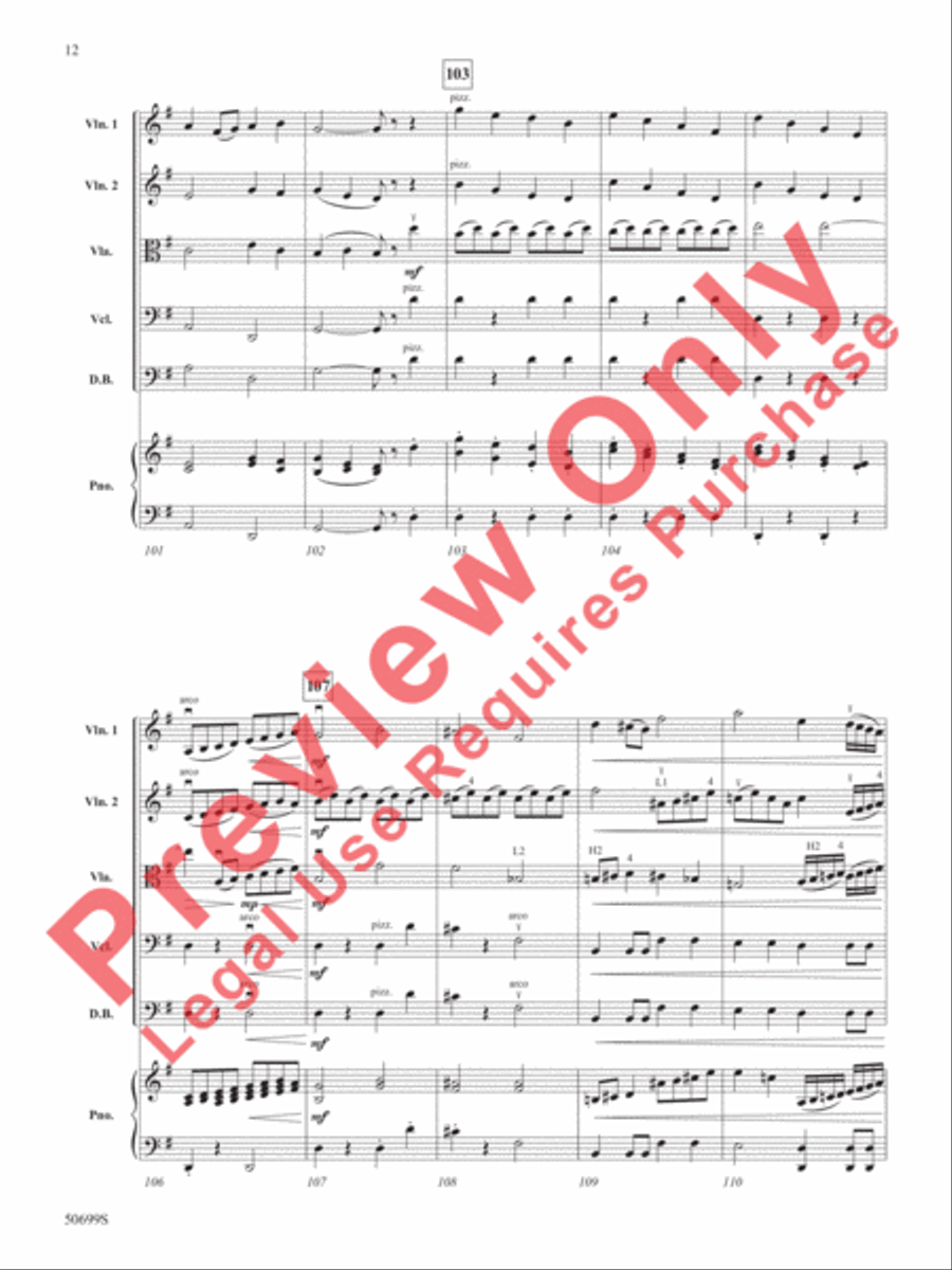 Highlights from The Wizard of Oz String Orchestra scores gallery preview page 13