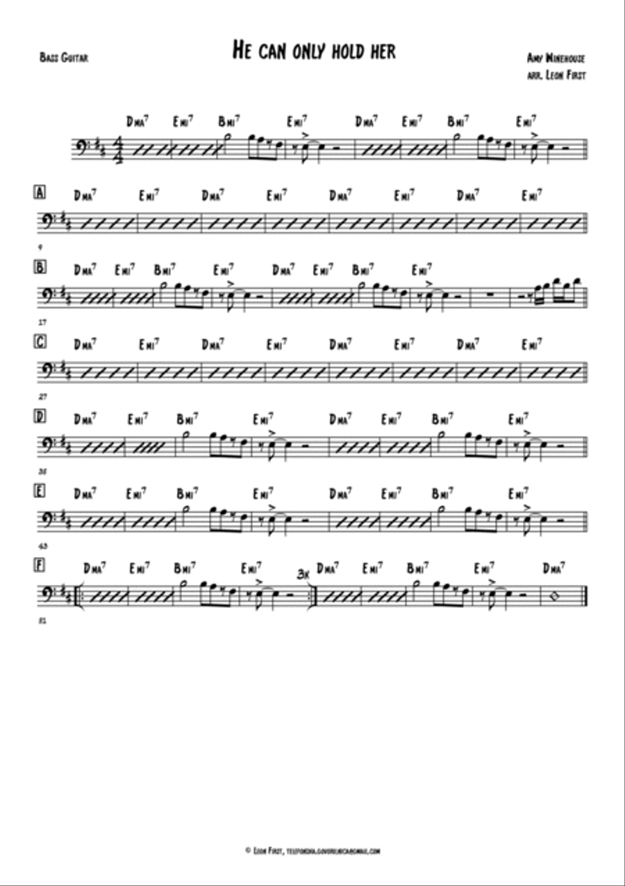 He Can Only Hold Her He Can Only Hold Her Jazz Ensemble scores gallery preview page 2