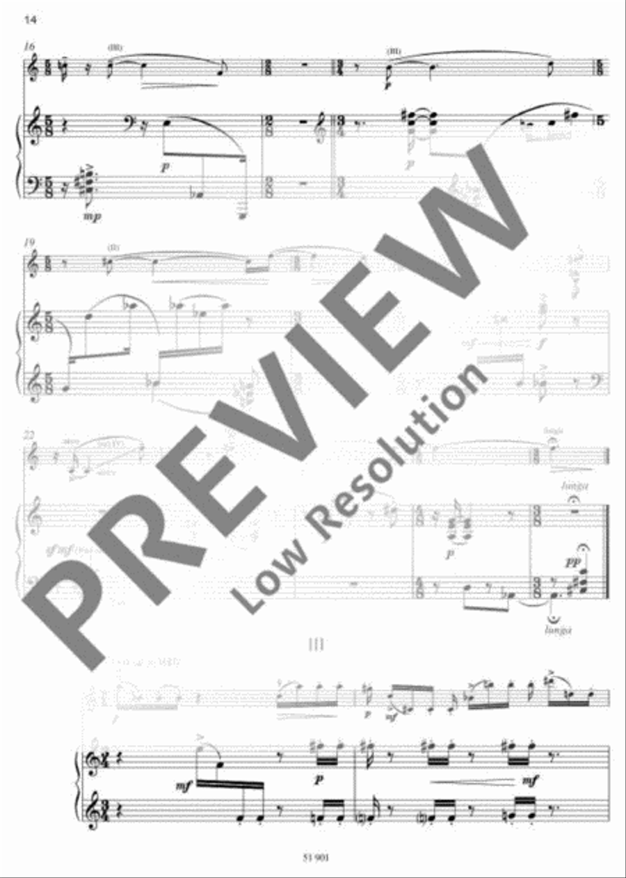 Three Violin Pieces with Piano Violin Solo scores gallery preview page 15