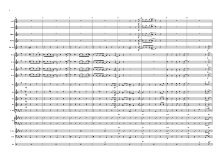Entry of the Gladiators (for Big band) Jazz Ensemble scores gallery preview page 2