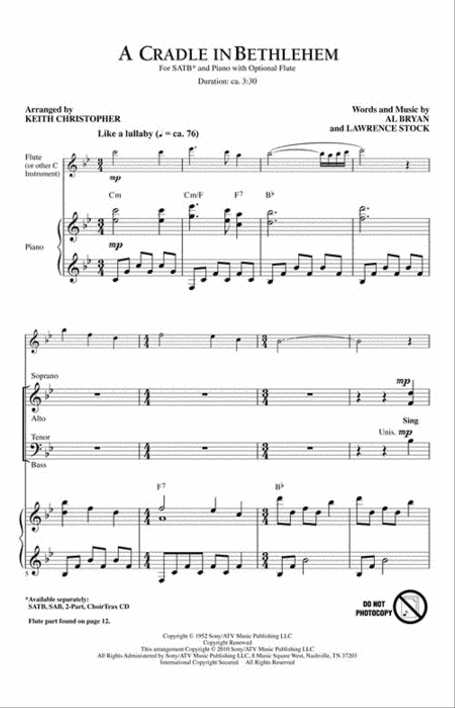 <br>Sheet music extract