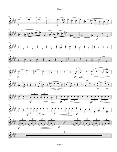 Brahms Piano QUintet in f minor, op. 34, FLUTE 2 PART