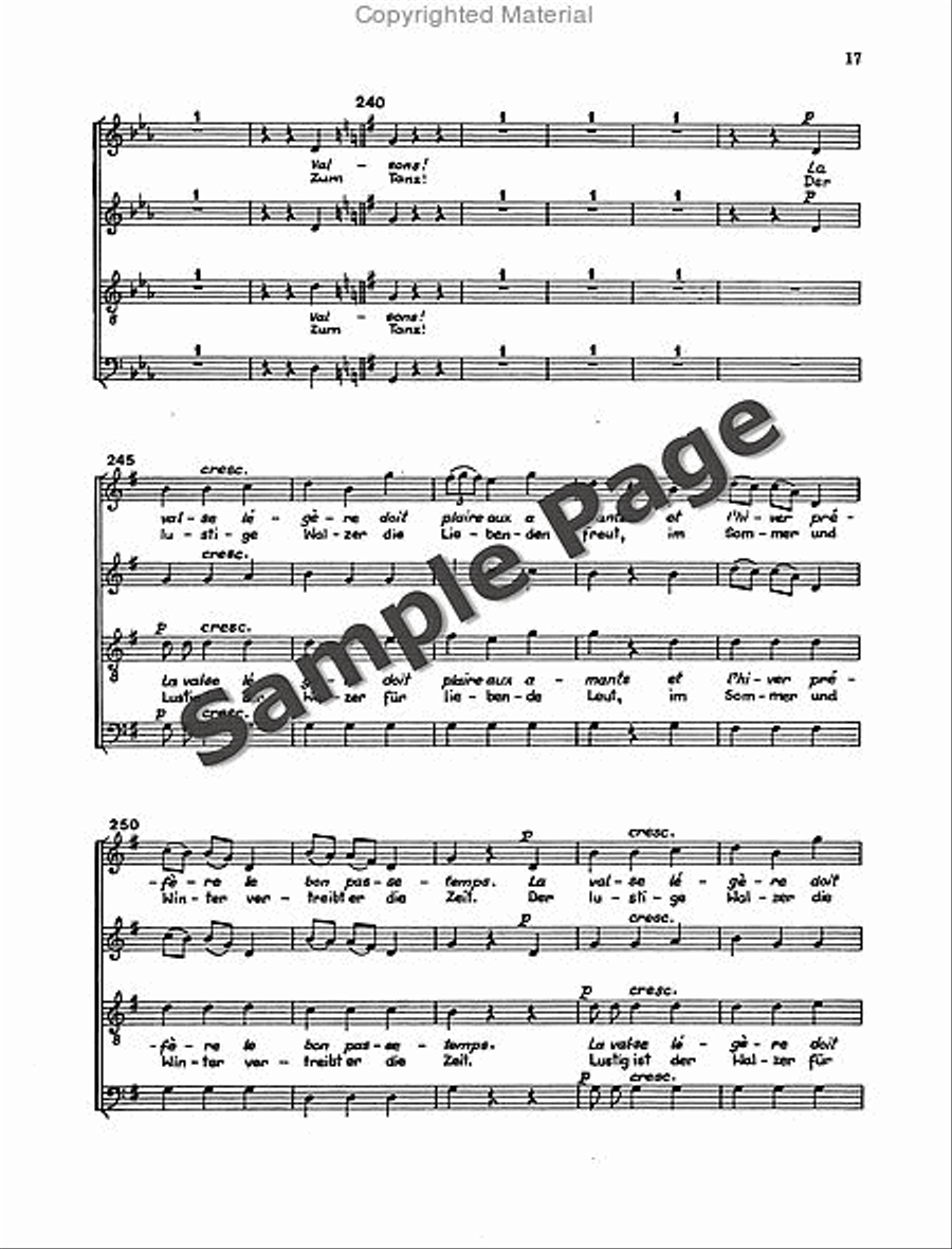 Waltz with Chorus 4-Part scores gallery preview page 18