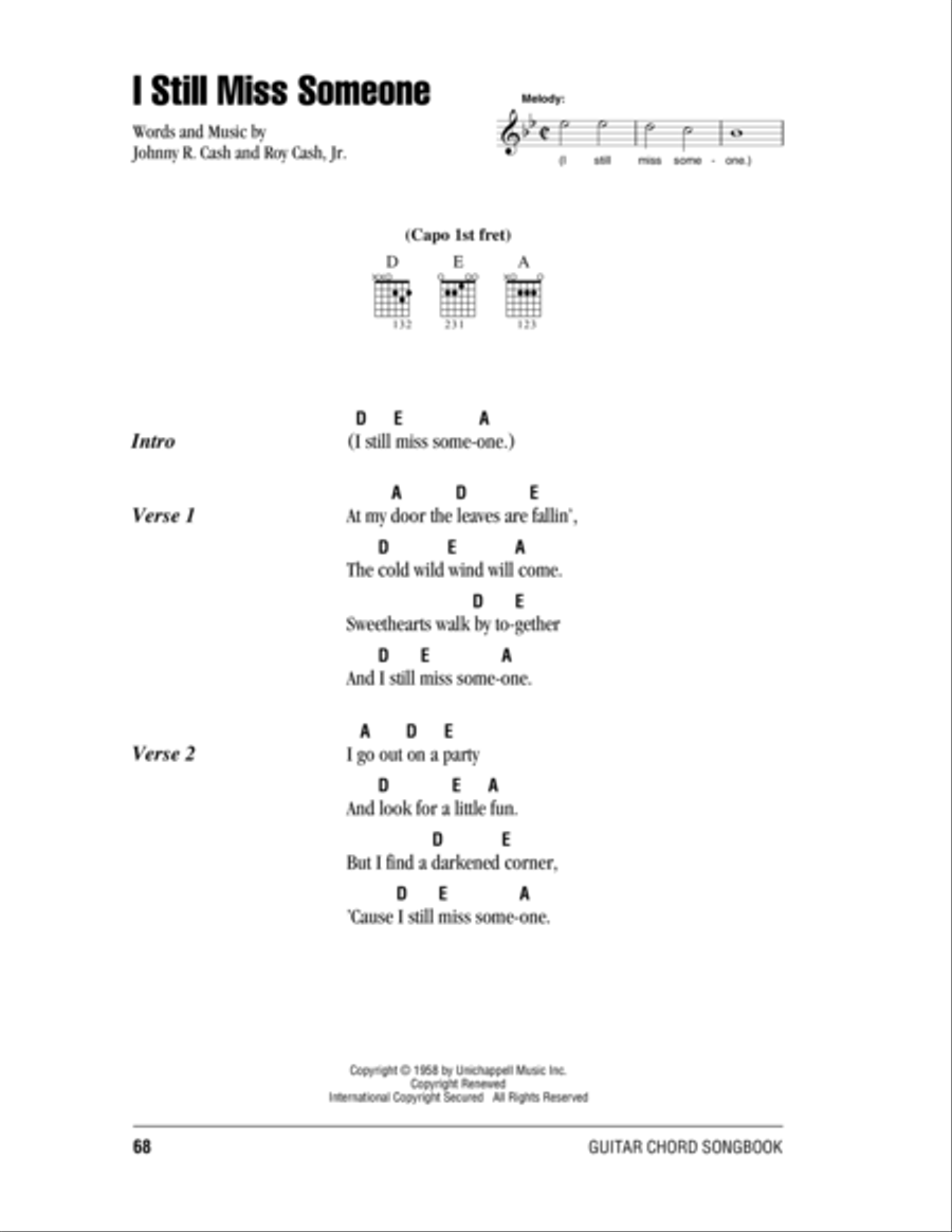 I Still Miss Someone I Still Miss Someone Electric Guitar scores gallery preview page 1