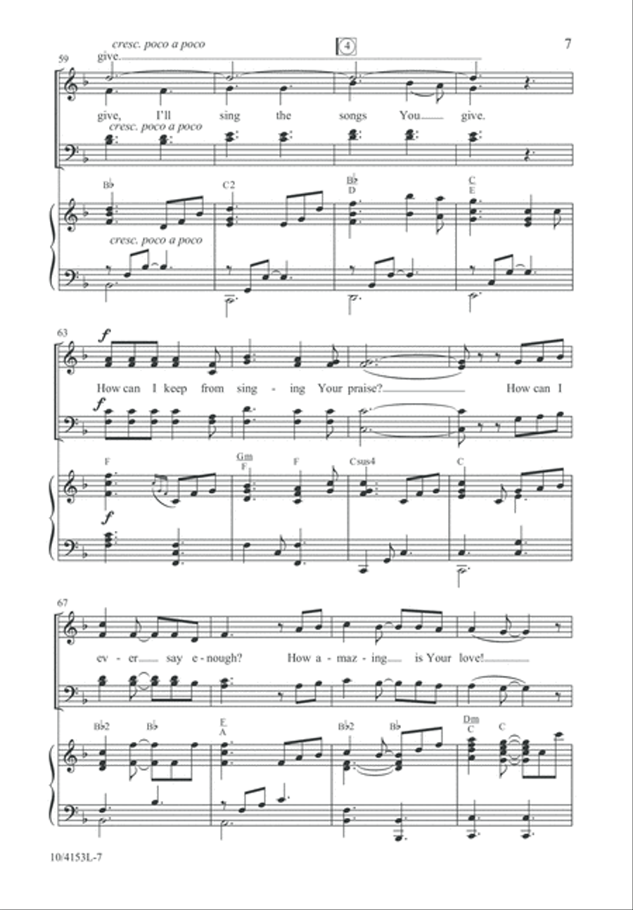 How Can I Keep from Singing? 4-Part scores gallery preview page 8