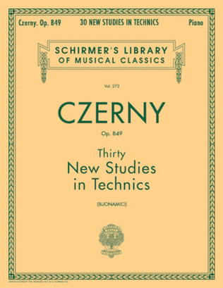 Book cover for Thirty New Studies in Technics, Op. 849