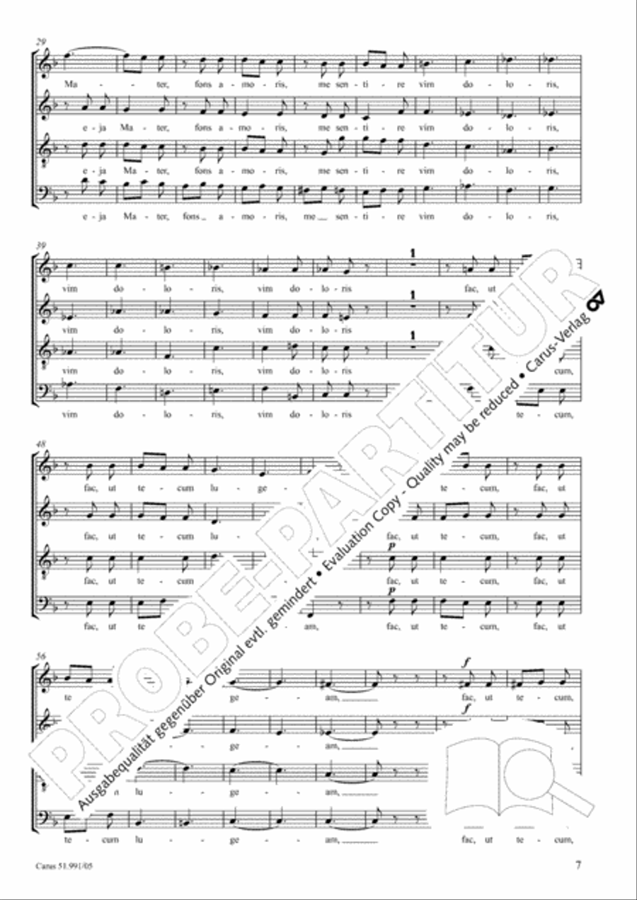 Stabat mater 4-Part scores gallery preview page 8