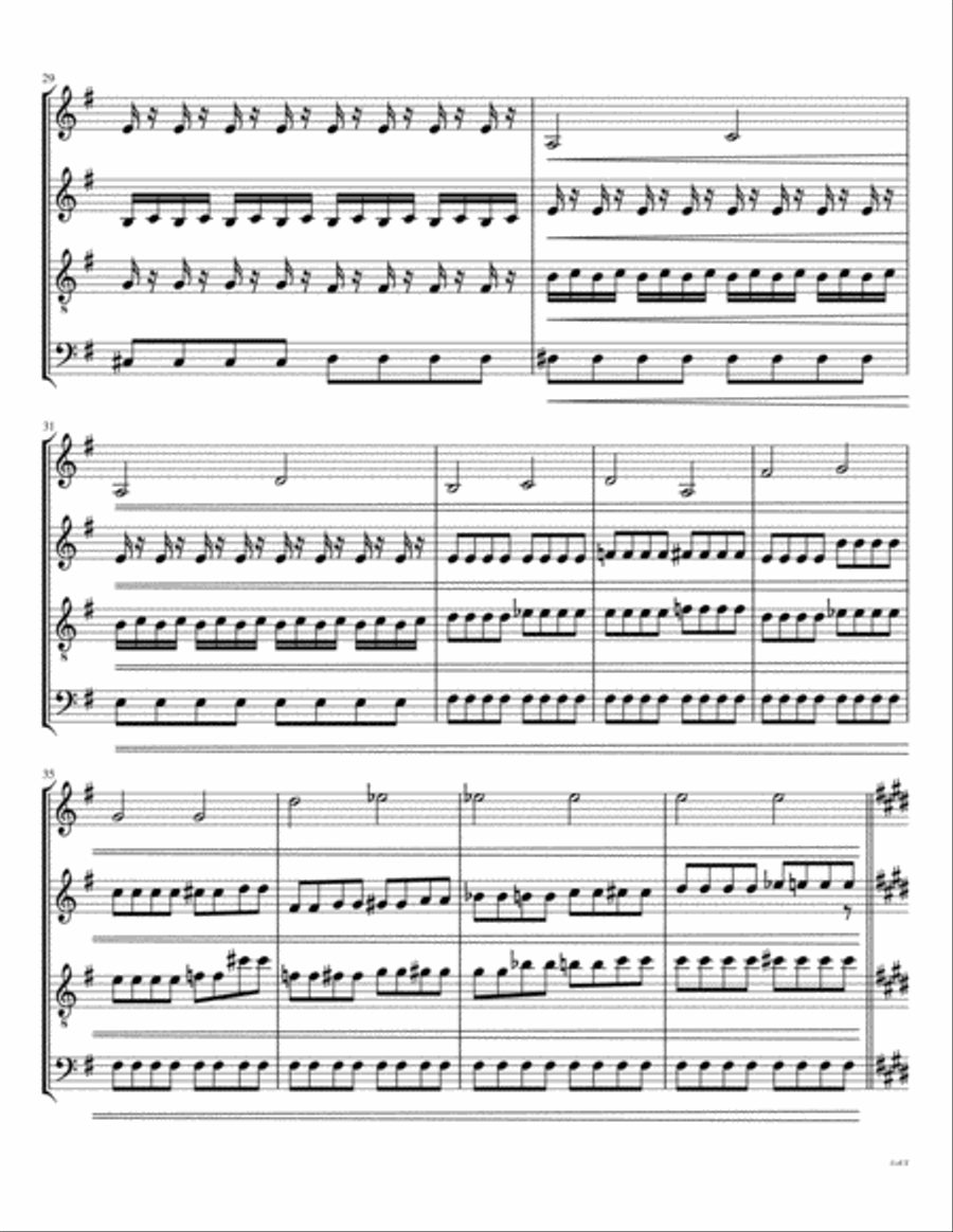 A Day In The Life Woodwind Quartet scores gallery preview page 5