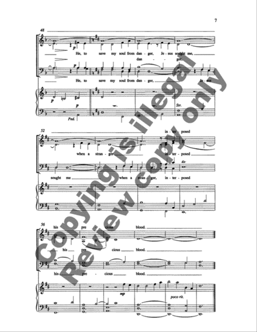 Come, Thou Fount of Every Blessing 4-Part scores gallery preview page 8