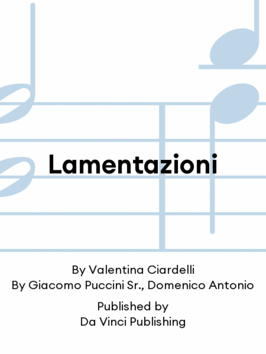 Lamentazioni Lamentazioni Flute scores gallery preview page 1