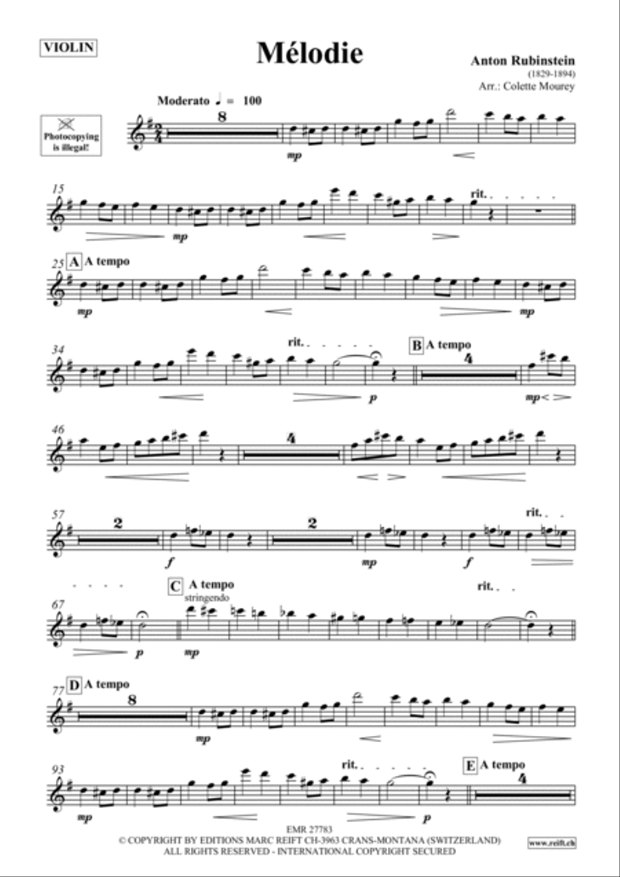 Melodie Violin scores gallery preview page 2
