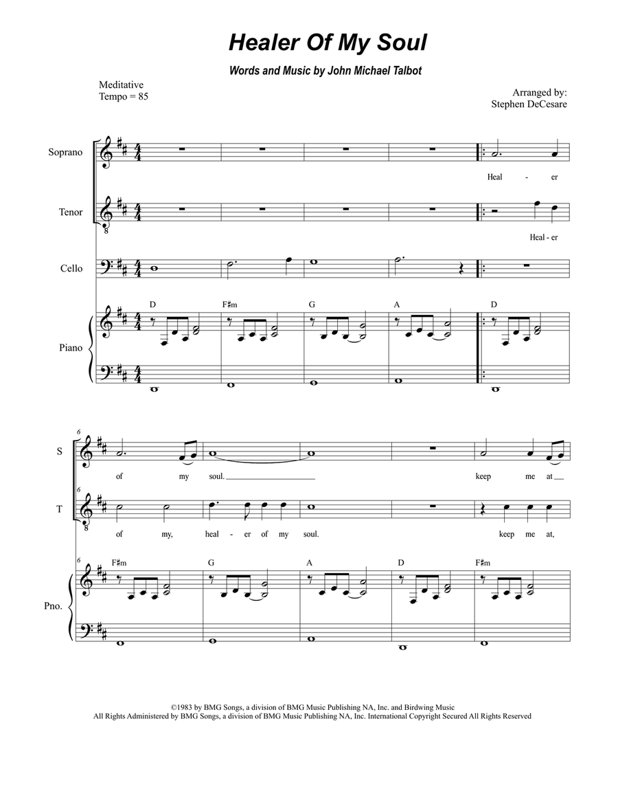 Healer Of My Soul 2-Part scores gallery preview page 1