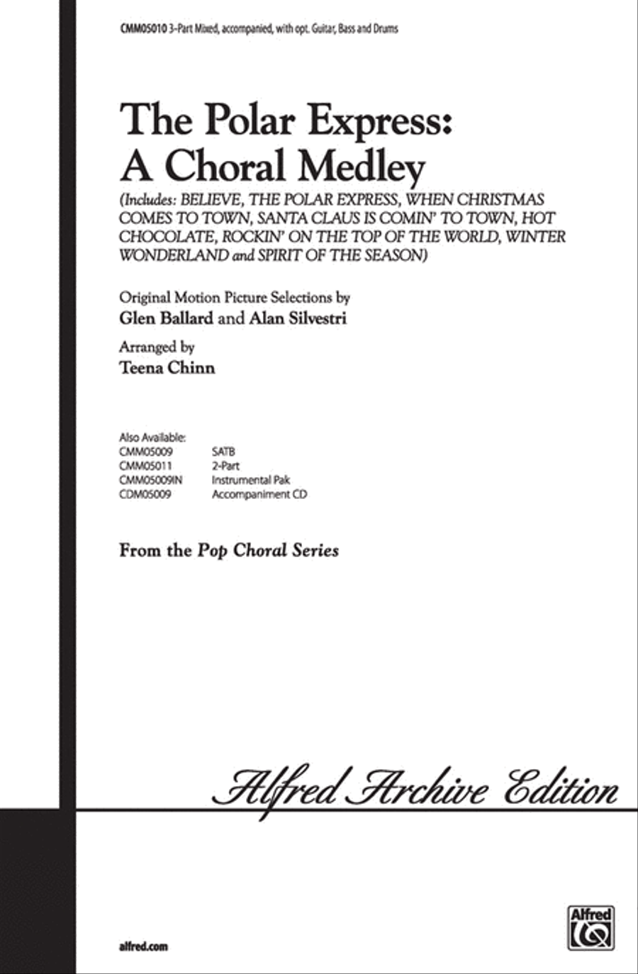 The Polar Express: A Choral Medley 3-Part scores gallery preview page 1